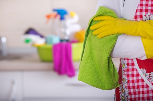 Clean and organized kitchen after deep cleaning